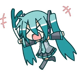 Стикер Hatsune Miku @anime_stickerr - 6