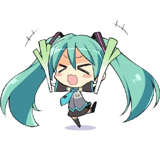 Стикер Hatsune Miku @anime_stickerr - 2