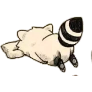 Sticker Habēmus Raccoon - 10