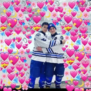 Стикер ХК Девон🤍💙🏒автор: @Pol9I - 8