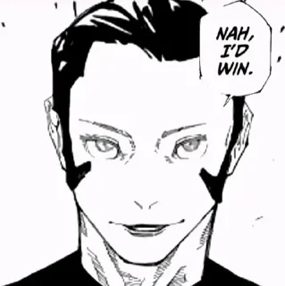 Стикер Hah, I'd win (@btcc111) - 3