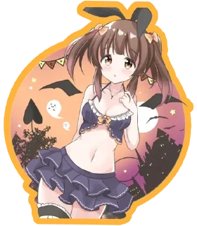 Стикер 🎃 HALLOWEEN 🎃 2023 @Anak_kucing_stiker - 8