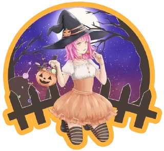 Стикер 🎃 HALLOWEEN 🎃 2023 @Anak_kucing_stiker - 9