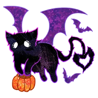 Sticker Halloween Space Cat 🎃 - 10