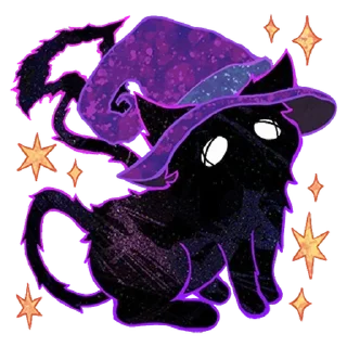Sticker Halloween Space Cat 🎃 - 8