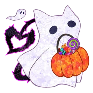 Sticker Halloween Space Cat 🎃 - 6