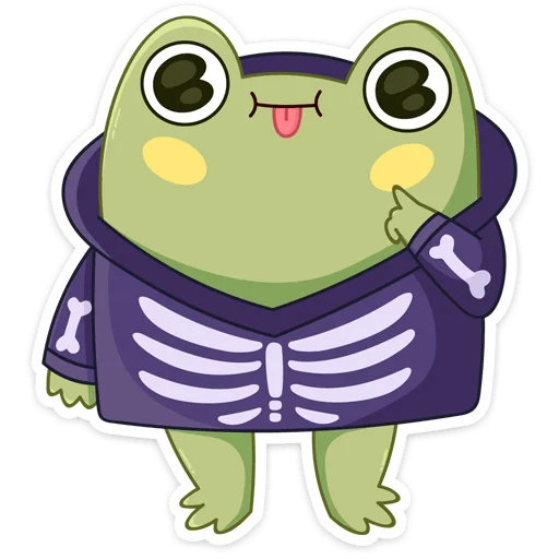 Хеллоуин с Хоппером (@TgSticker) - clipart