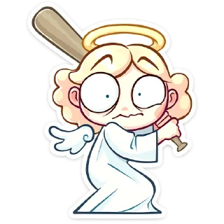 Стикер Нимб и рожки (@TgSticker) - 7