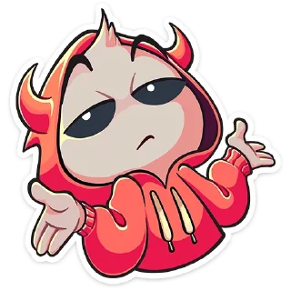 Стикер Нимб и рожки (@TgSticker) - 9