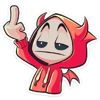 Стикер Нимб и рожки (@TgSticker) - 3