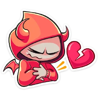 Стикер Нимб и рожки (@TgSticker) - 6