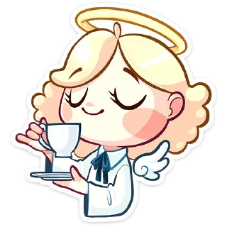 Стикер Нимб и рожки (@TgSticker) - 0