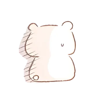 Sticker ꒰ ✩  Zz cute Hamong @hugswcots - 2