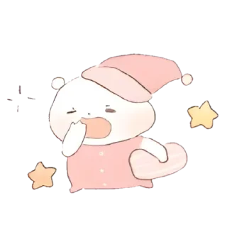 Sticker ꒰ ✩  Zz cute Hamong @hugswcots - 9