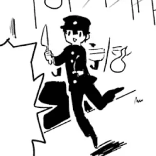 Sticker Ханако @tbhkstickers - 2