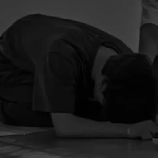 black black and white person