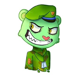 Стикер @animesticks ::  Счастливые лесные друзья-Флиппи - 4