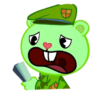 Стикер @animesticks ::  Счастливые лесные друзья-Флиппи - 9