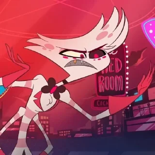 Стикер Hazbin hotel - Angel Dust - 10