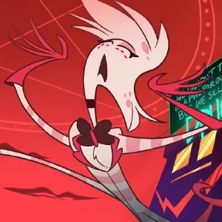 Стикер Hazbin hotel - Angel Dust - 9