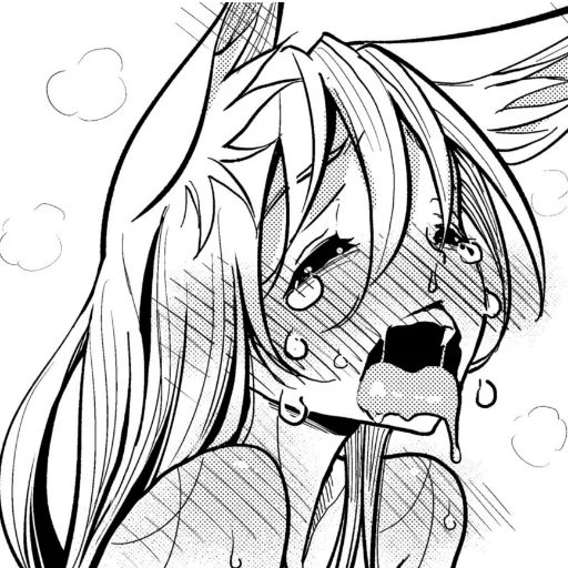 эскиз иллюстрация аниме