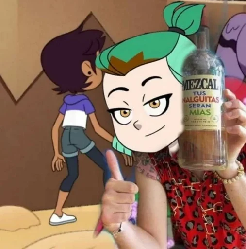 bottle cartoon clothing