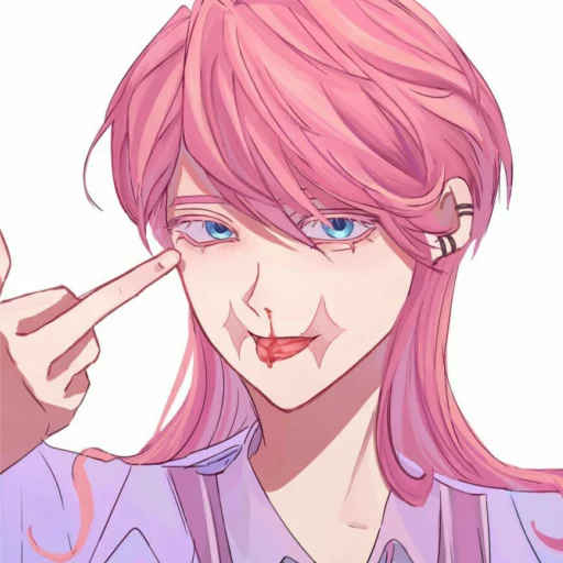 аниме человеческое лицо мультфильм