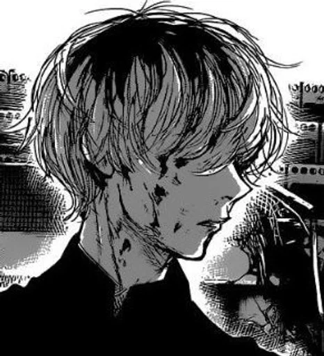 black and white style cartoon