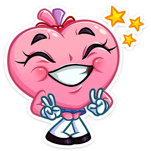 Сердце-чан :: @TgSticker - 