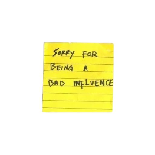 СМС заметка post-it почерк