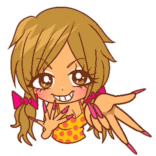 2000's gyaru  ♡  @ririmoji
  by Bisuko Ezaki (line) - 