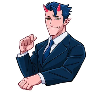 Стикер Адская парочка без надписей @TgSticker - 6