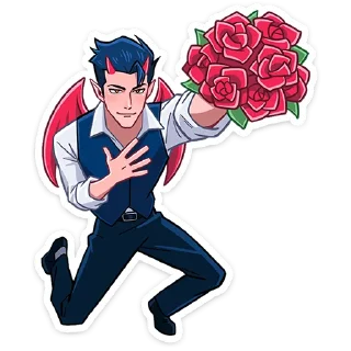 Стикер Адская парочка без надписей @TgSticker - 1