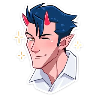 Стикер Адская парочка без надписей @TgSticker - 2