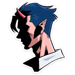 Стикер Адская парочка без надписей @TgSticker - 9