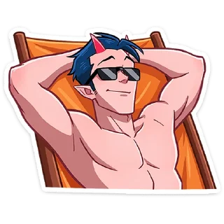 Стикер Адская парочка без надписей @TgSticker - 3