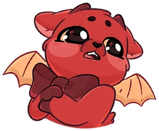 Sticker @TgSticker Адский Козлёныш без текста - 0