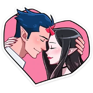 Стикер Адская парочка  @TgSticker - 3
