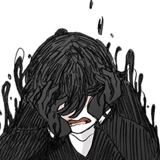 аниме эскиз иллюстрация