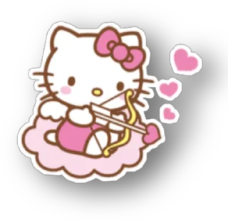 Стикер ♡︎;; 𝗵𝗲𝗹𝗹𝗼 𝗸𝗶𝘁𝘁𝘆 - 0