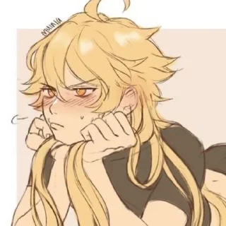 Стикер итэр любит альбедо - 5