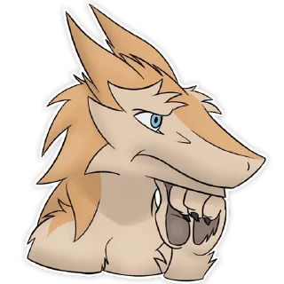 Стикер Heny the Sergal - @Henyckma - 6