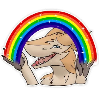 Стикер Heny the Sergal - @Henyckma - 9