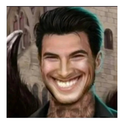 улыбаться человеческое лицо лоб