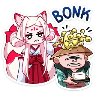 Sticker Старшая жрица Кумико @TgSticker - 3