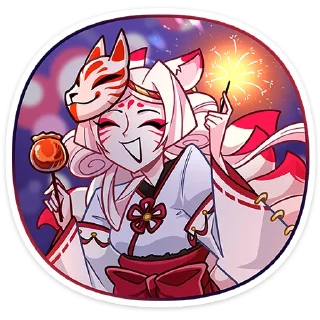 Sticker Старшая жрица Кумико @TgSticker - 1