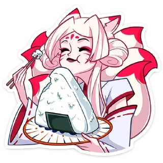 Sticker Ст. жрица Кумико @Nyasticks - 5
