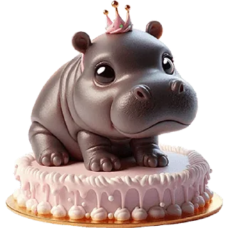 birthday cake cake animal figure