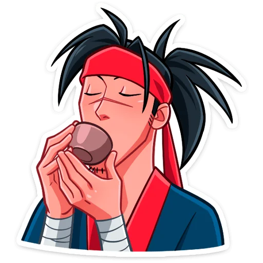 Sticker Самурай Хиро :: @stickroom - 3
