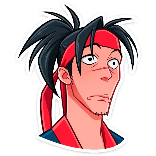 Sticker Самурай Хиро :: @stickroom - 2